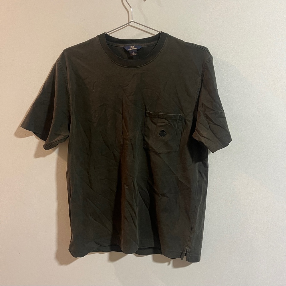 Brooks Brothers‎ 346 Crewneck Cotton T-Shirt Men's Small Brown